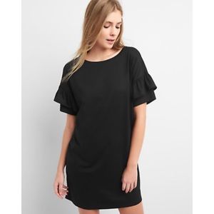 Gap ruffle sleeve tee shirt dress
